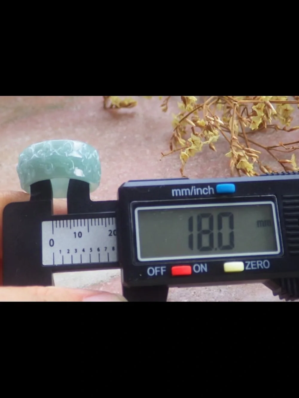 Certificate Jadeite Jewelry Jade luck Green thick Ring Size8